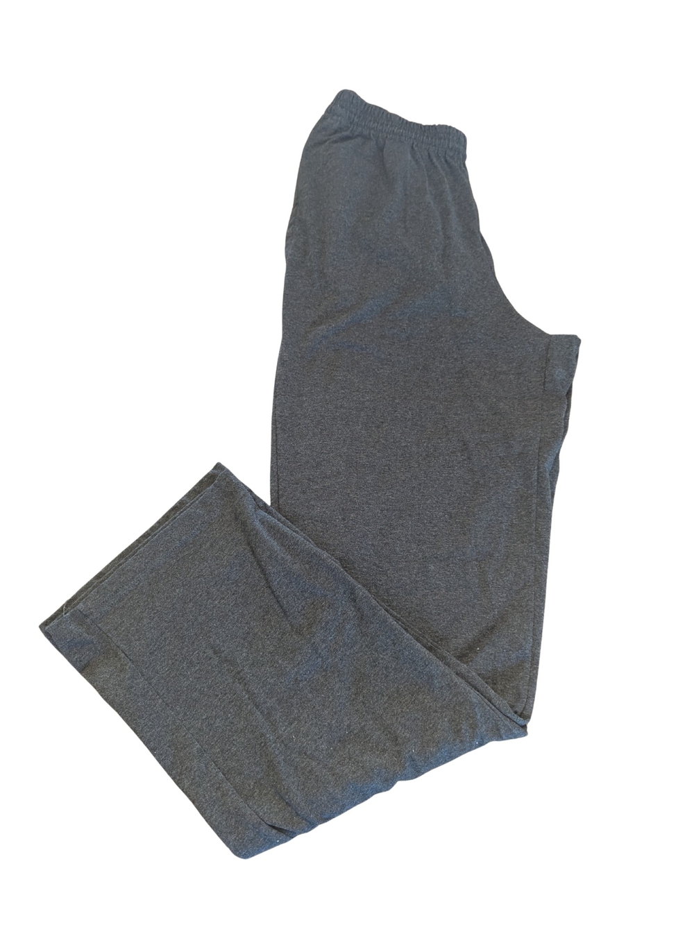 EUC Hanes Mens Medium Gray Jersey Pants Drawstring Pockets